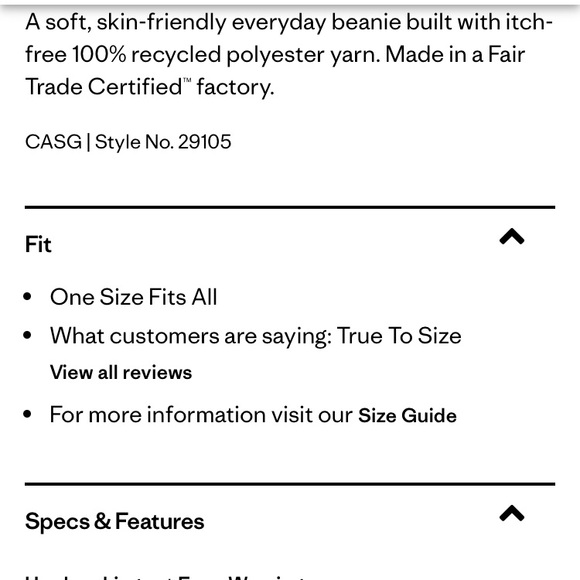 Patagonia fisherman’s roll beanie - Picture 5 of 6